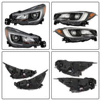 Left and Right Assembly Headlight Fit For Outback/Legacy 2018-2019 Holagen Clear