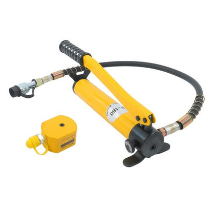 20T Low Profile Hydraulic Jack Porta Power Kit + CP-180 Manual Hydraulic