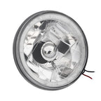 5-3/4"Inch Round LED Red Halo Style Halogen Crystal Clear Headlights Angel Eye