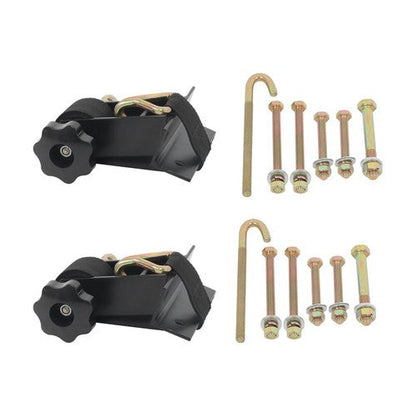 2 Pack 1.5" Wide x 7.5' Long Ladder Rack Ratchet Straps 1.4" Black Square Tube