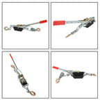 2 Ton Dual Gear Power Puller Ratcheting Gear Pulley System New