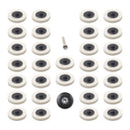 30Pcs 2" - 8mm Thick Wool Fabric Disc Polishing Buffing Pads Wheels 1/4" Shank