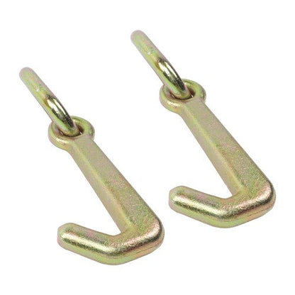 5/16 Inch Mini J Hook G70 5400 lbs Working Load Limit with Link Pack of 2