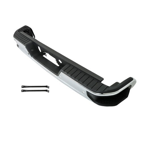 Steel Chrome Rear Bumper With Sensor Holes For Silverado/Sierra 1500 2019-2023