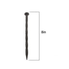300PCS 8 Inch Plastic Landscape Anchoring Spikes, Garden Spiral Landscape Spikes
