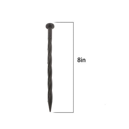 300PCS 8 Inch Plastic Landscape Anchoring Spikes, Garden Spiral Landscape Spikes