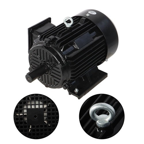 5HP 3 Phase Electric Motor 1800 RPM 184T Frame TEFC 230/460 Volt Severe Duty New