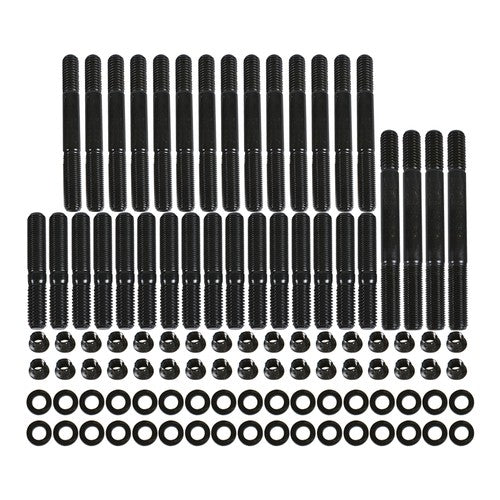 Fit For Chevrolet SBC 265 267 283 302 350 Small Block Black Cylinder Head Studs
