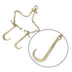 FIT For G70 5/16" V-Chain Bridle w/ 15" Large J Hooks,J-Hook w/ Grab Hooks 3' US