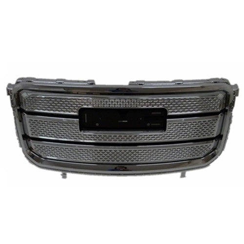 New Fit For GMC Acadia Denali 2013-2016 Bright 84055811 Black Center Mesh Grille