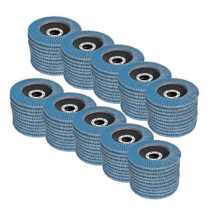 100 Pieces Premium Zirconia Flap Disc Sanding Grinding 4-1/2" X7/8" 40 Grit