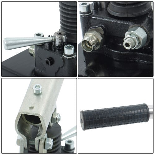 Hydraulic Piston Hand Pump 2.7 Cid 5 Quart With Valve For Double Acting Cylinder