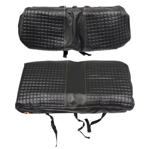 Golf Cart Diamond Seat Cover Kit For Club Car Precedent Seat Cushion Black