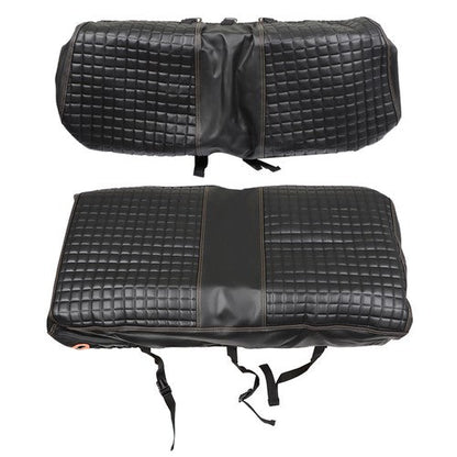 Golf Cart Diamond Seat Cover Kit For Club Car Precedent Seat Cushion Black