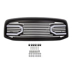 Front Hood Black Grille Shell Light for Dodge RAM 2500 3500 1500 2006-2009