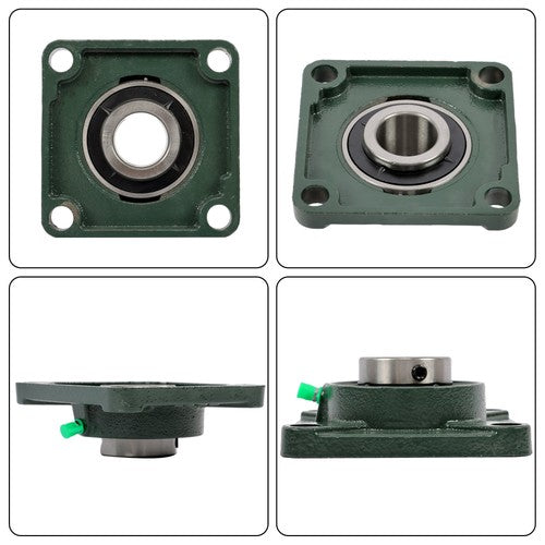 2 Pack UCF207-20 Flange Pillow Block Bearing, 1-1/4 inch Bore, Self-Alignment