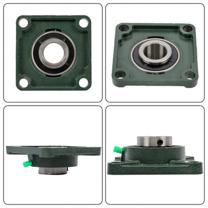 2 Pack UCF207-20 Flange Pillow Block Bearing, 1-1/4 inch Bore, Self-Alignment