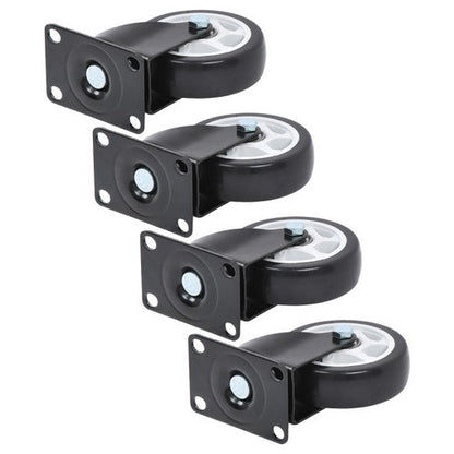Heavy Duty 4-Inch Swivel Casters - Smooth Mobility, 1200lbs Max Load - 4 Pack