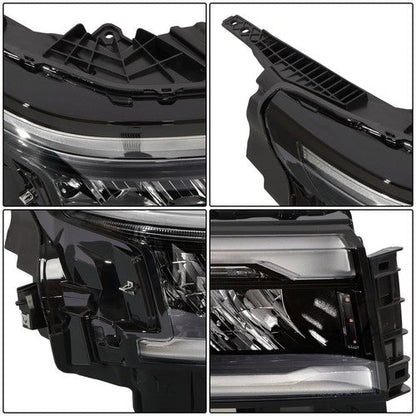 Clear Full LED Passenger Black For Nissan Frontier 2022-2024 Headlight Headlamp