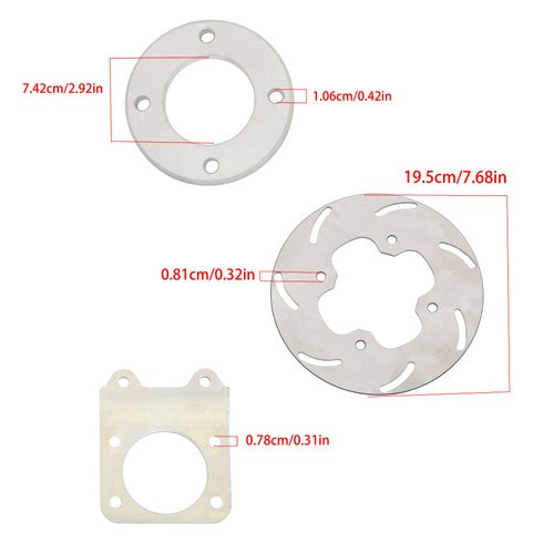 Front Disc Brake Conversion Kit ADV-NNB77 For Fourtrax 300 4x4 300FW 1992-2000