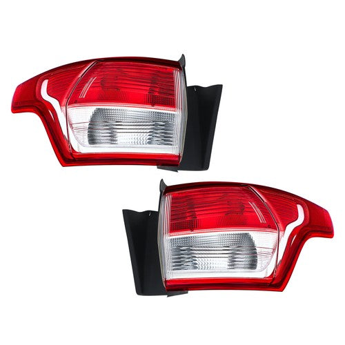 2pcs Left+Right Red Rear Tail Light Brake Lamp For Ford Escape 2013-2016 Halogen
