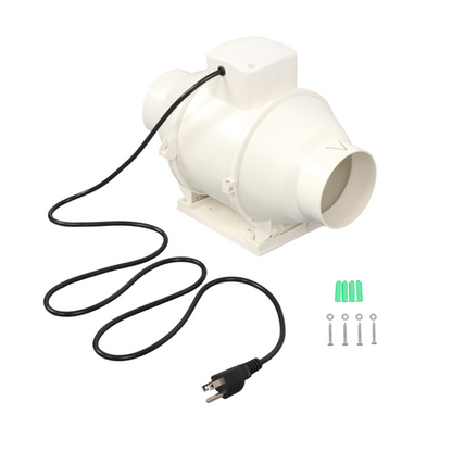 Inline Duct Fan 4 Inch 280 CFM Ventilation Exhaust Fan for Bathroom Grow Tent