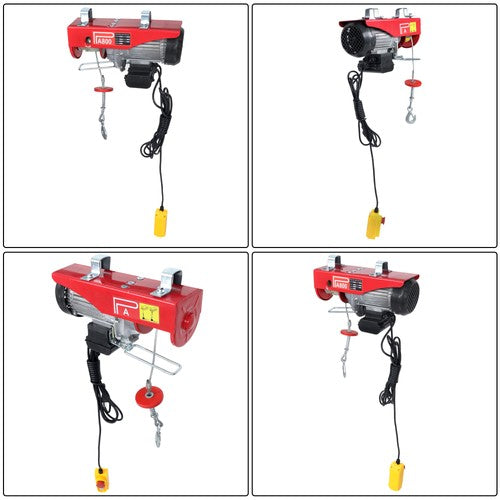 1760lbs Wired Remote Control Winch Overhead Crane Electric Wire Hoist