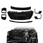 Gloss Black Front Bumper Grille Plastic 7pcs Suit For 2021-23 GMC Yukon&Yukon XL