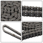 #35-2 Duplex Roller Chain 10 Feet Heavy Duty Double Strand with 2 Master Links