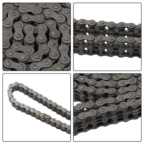 #35-2 Duplex Roller Chain 10 Feet Heavy Duty Double Strand with 2 Master Links