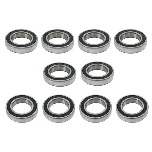 6009-2RS Deep Groove Ball Bearings 10pcs 45mm Inner Dia 75mm OD 16mm Bore Sealed