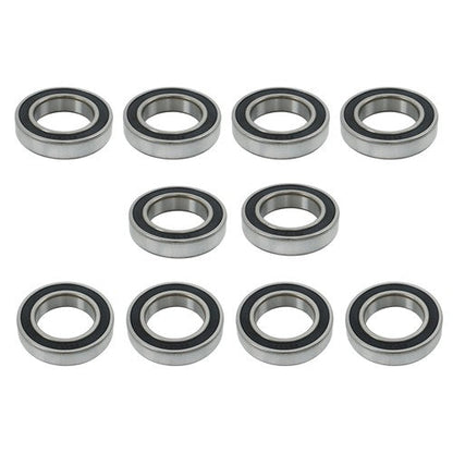 6009-2RS Deep Groove Ball Bearings 10pcs 45mm Inner Dia 75mm OD 16mm Bore Sealed