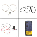 12V 2500LBS1.2HP Electric Winch 50ft Synthetic Rope Wireless & Wired Remote
