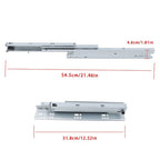 4 Pairs Undermount Drawer Slides 12 inch Undermount Soft Close Drawer Slides