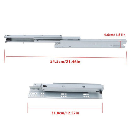 4 Pairs Undermount Drawer Slides 12 inch Undermount Soft Close Drawer Slides