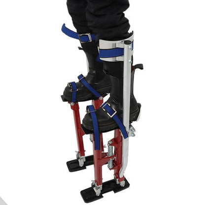 Adjustable Height Drywall Stilts Aluminum Tool For Painting Painter Red 18"-30"