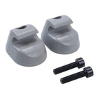 2PCS Gray Sun Visor Clip Set Interior Bone for Kenworth for Peterbilt