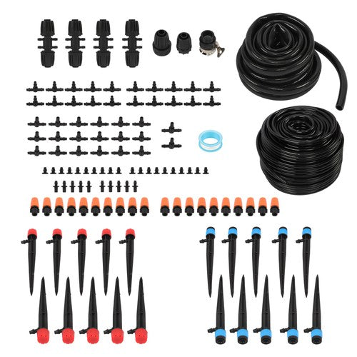 With Tubing Hose 226FT Automatic Irrigation System Adjustable Nozzle Micro Drip