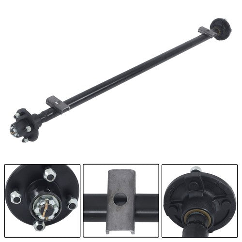 4 lug-4' 57' Hub Face Trailer Axle w/ U-Bolt Kit 2000lbs For trailers RVs trucks