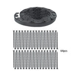 Garden Edging Landscape Edging with 64 8in Spikes for Lawn 1.5 Inch 100FT Black