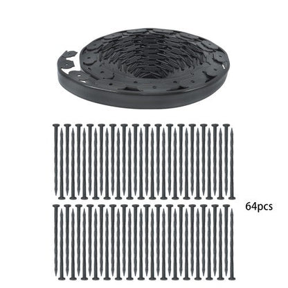 Garden Edging Landscape Edging with 64 8in Spikes for Lawn 1.5 Inch 100FT Black