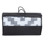 8x10 ft RV Mat Outdoor Plastic Straw Rug Carpet Waterproof Gray & White