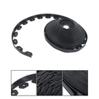 Garden Edging Landscape Edging with 64 8in Spikes for Lawn 1.5 Inch 100FT Black