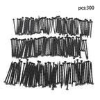 300PCS 8 Inch Plastic Landscape Anchoring Spikes, Garden Spiral Landscape Spikes