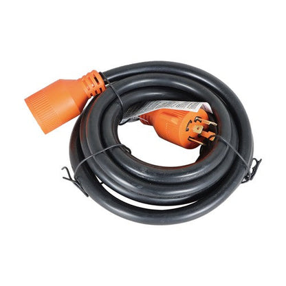 30Amp 15FT 4 Prong Generator RV Power Extension Cord NEMA 14-30P ~ 14-30R