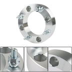 For 1991-1996 Kawasaki Mule 500 Silver X4 4x137 Wheel Spacer 1.5" 110mm M10x1.25