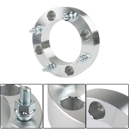 For 1991-1996 Kawasaki Mule 500 Silver X4 4x137 Wheel Spacer 1.5" 110mm M10x1.25