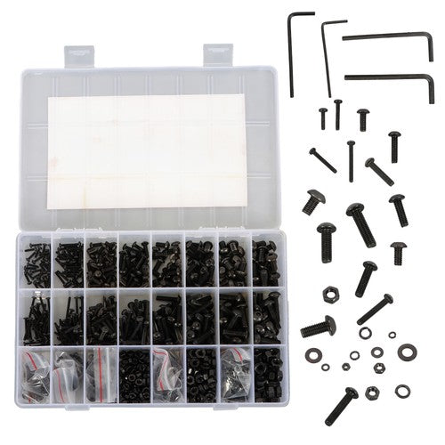 1625PCS Screws Bolts and Nuts Assortment Kit, M2 M3 M4 M5 Nut Bolt Assortment