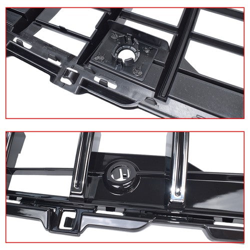 For Mercedes Benz C200 C300 W/AMG Line C43 AMG 2022+ Chrome Front Bumper Grille