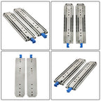 Locking Drawer Slides 12 Inch Full Extension & Lock 500 lb Load Capacity 1 Pair